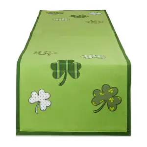 Design Imports 14" x 108" Lucky Day St. Patrick's Table Runner