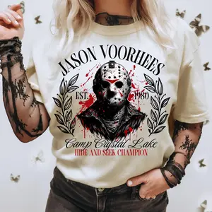 Jason Voorhees Shirt, Horror Movie Shirt, Friday The 13th Tshirt, Halloween Movie Shirt, Horror Character Shirt, Halloween Gift, Halloween
