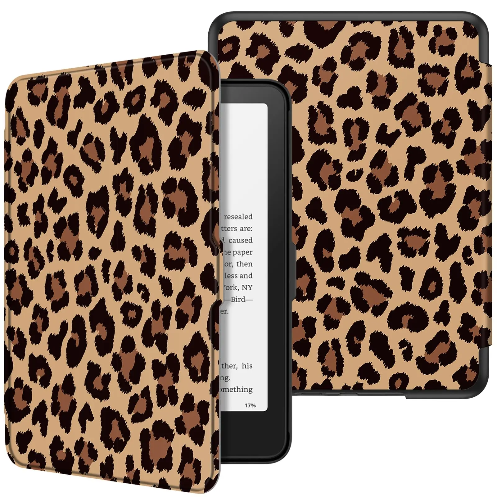Fintie Slim Fit Handheld Case for 7-inch Kindle Paperwhite & Kindle Colorsoft Device, Shockproof Durable PU Exterior Feels Premium Synthetic Leather Cover, Magnets-Powered Auto Wake/Sleep, Wireless Charge Compatible