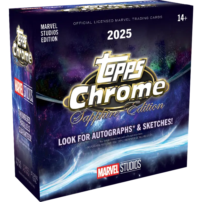 2025 Topps Marvel Studios Chrome Sapphire Edition