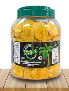 Nezka Lightly Salted Plantain Chips - Delicious Crunchy Snacks and Side Dish - Gluten Free, Vegan, Non-GMO - 28 Oz