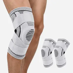 2-Pack Compression Knee Braces, Men & Women Knee Support Sleeves for Running, Fitness, Basketball