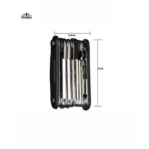 Portable Bicycle Repair Tool Kit, Multi-Function Set with Bike Tire Patch Tool and Wrenches, Universal Outdoor Cycling Maintenance Accessories
