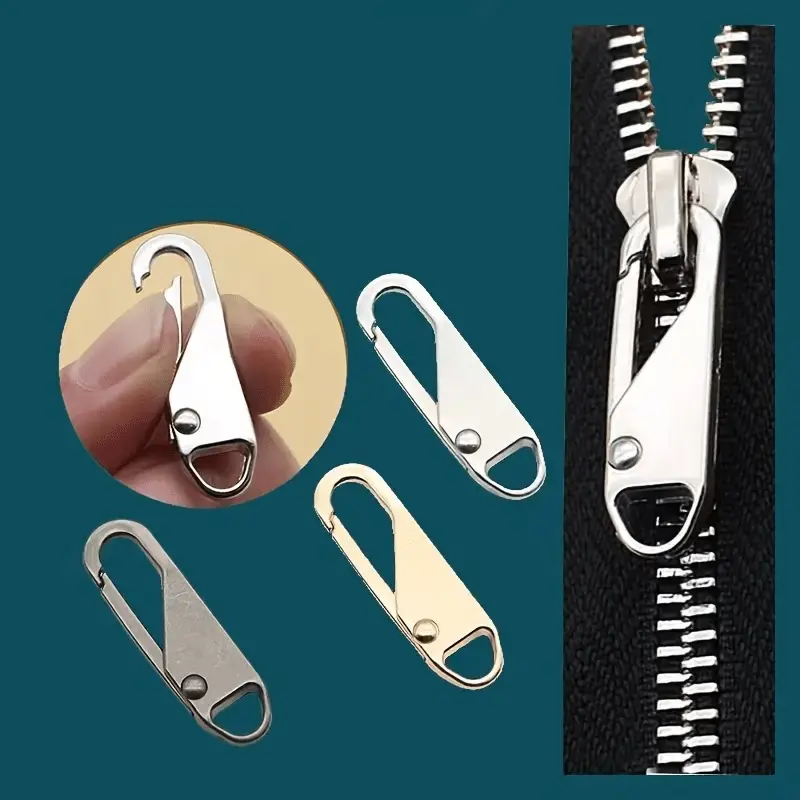 5Pcs Universal Zipper Pull Replacement Kit for Bags & Clothes, Quick Fix for Damaged Zippers, Durable Toughness, Easy Installation, Long Service Life DIY Beading & Jewelry Making Accessory