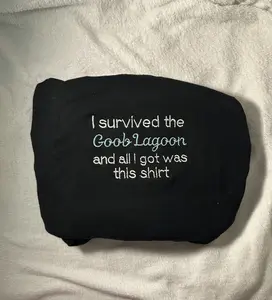 Caseoh Ive Survived the GoobLagoon Embroidered Sweatshirt - Unisex Gildan Products Embroidery Design