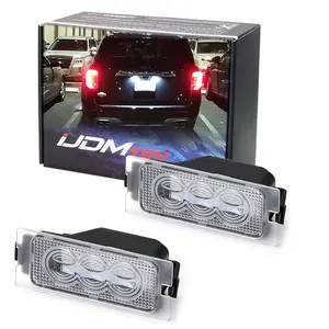 iJDMTOY 3W Full LED License Plate Light Kit For Ford 2007-14 Edge, 2008-12 Escape & 2008-11 Mercury Mariner, Powered by 3-Piece Osram Xenon White LED