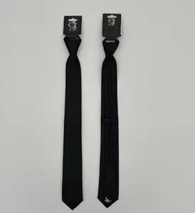 Legend or Lies Mens Tonal Slim Corbata Zipper Necktie