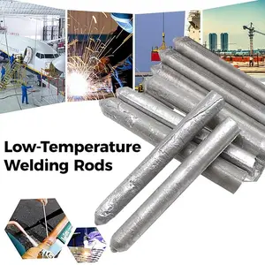 Low-Temperature, Easily Fusible Aluminum Welding Rods, Suitable for Water Tanks and Pipes. Multi-Functional, Fast-Melting Flux-Cored Rods, Suitable for Stainless Steel, Copper, Iron, and Aluminum, Effectively Repairing and Filling Welds