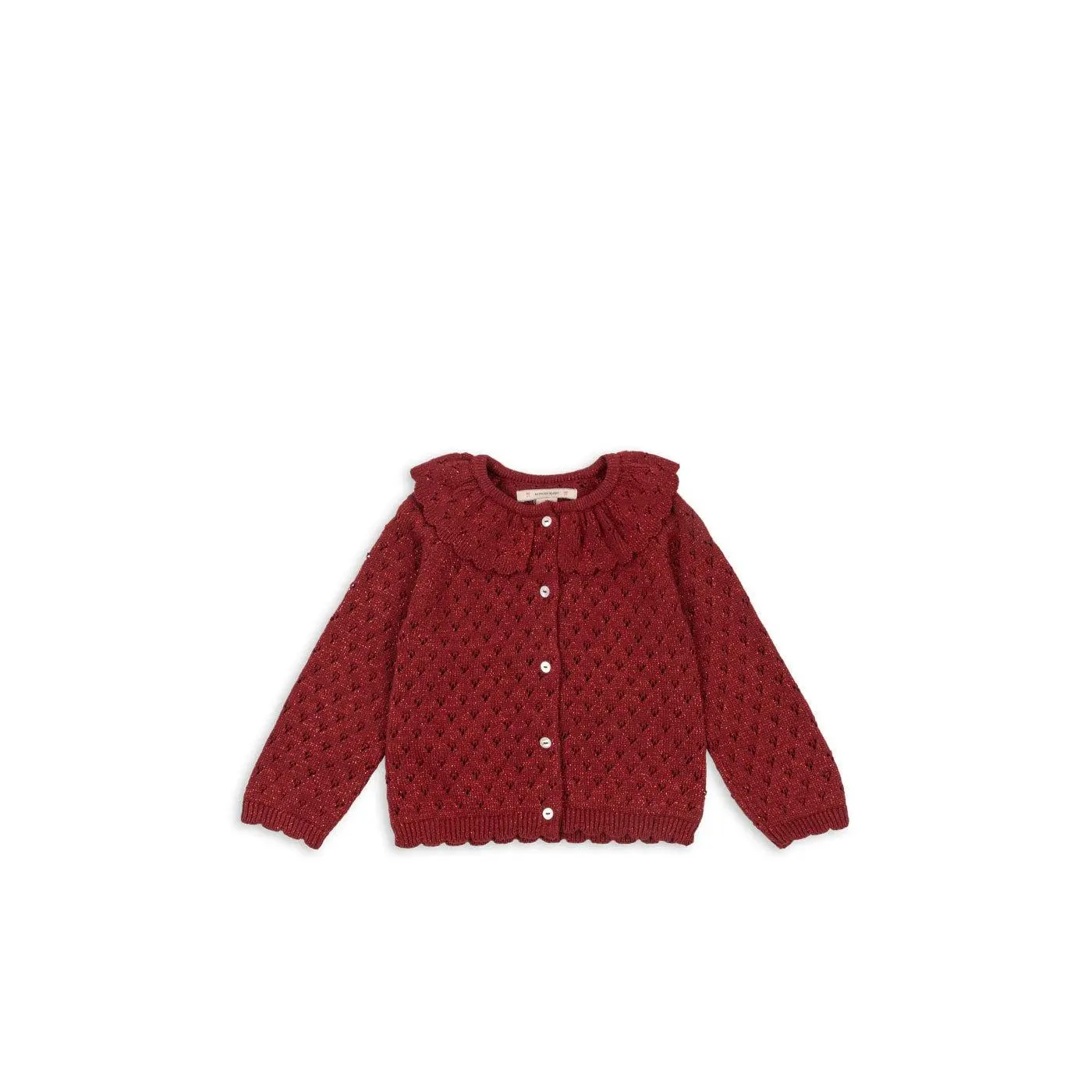 Konges Sløjd HOLIDAY KNIT CARDIGAN - red dahlia