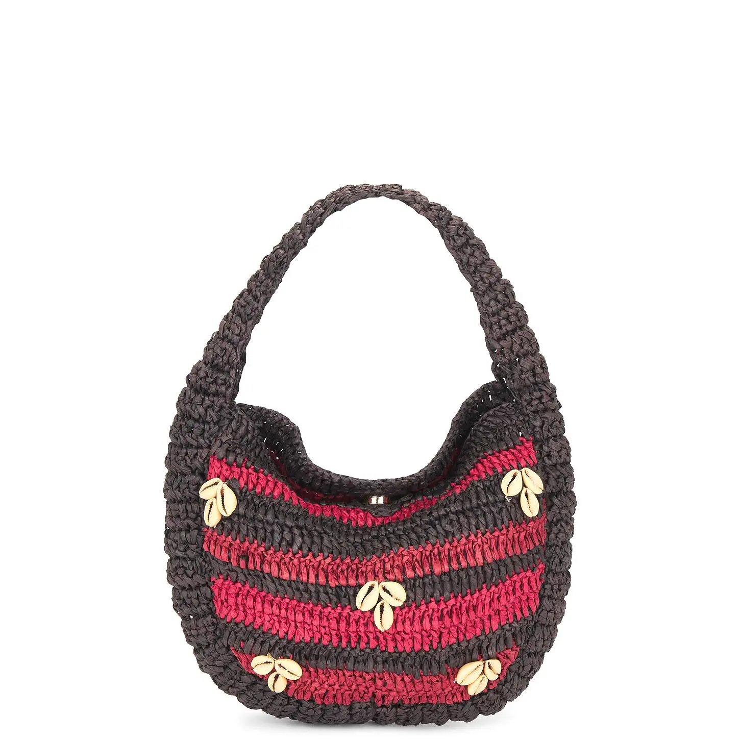 Free People Belize Shell Clutch in Dark