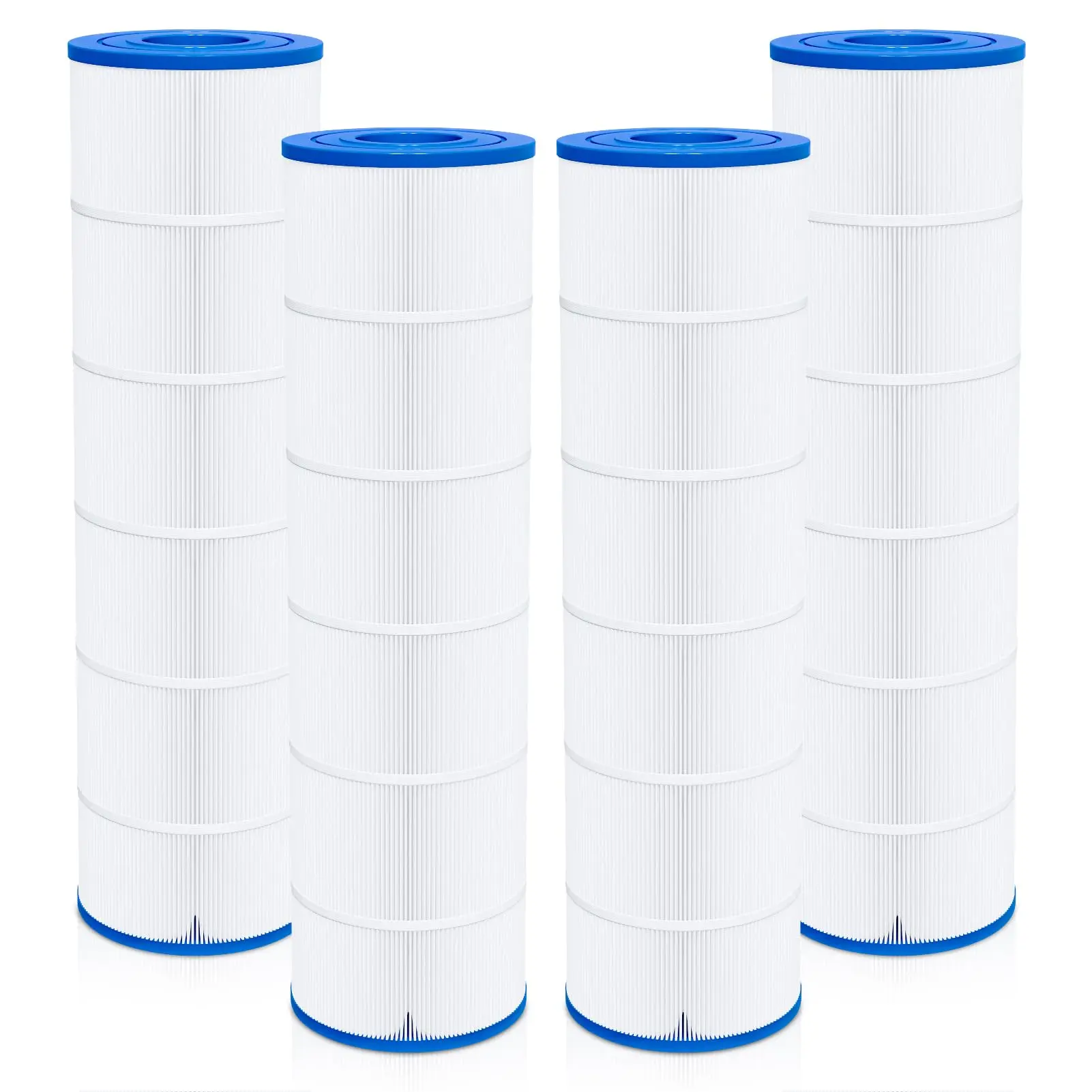 Hayward 4-Pack Pool Filter Cartridges for SwimClear C4020/C4025/C4030, Eco-Friendly Pool Accessory with 5oz Heavy-Duty Fabric, 25-1/2" Height, 3" Inner Diameter, 3x Filtration Efficiency, Debris Trap, Replaces PA106 CX880XRE