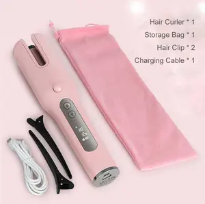 Wireless Automatic Curler USB  LCD Screen Ceramic Heating Anti-perm Curler Comfort