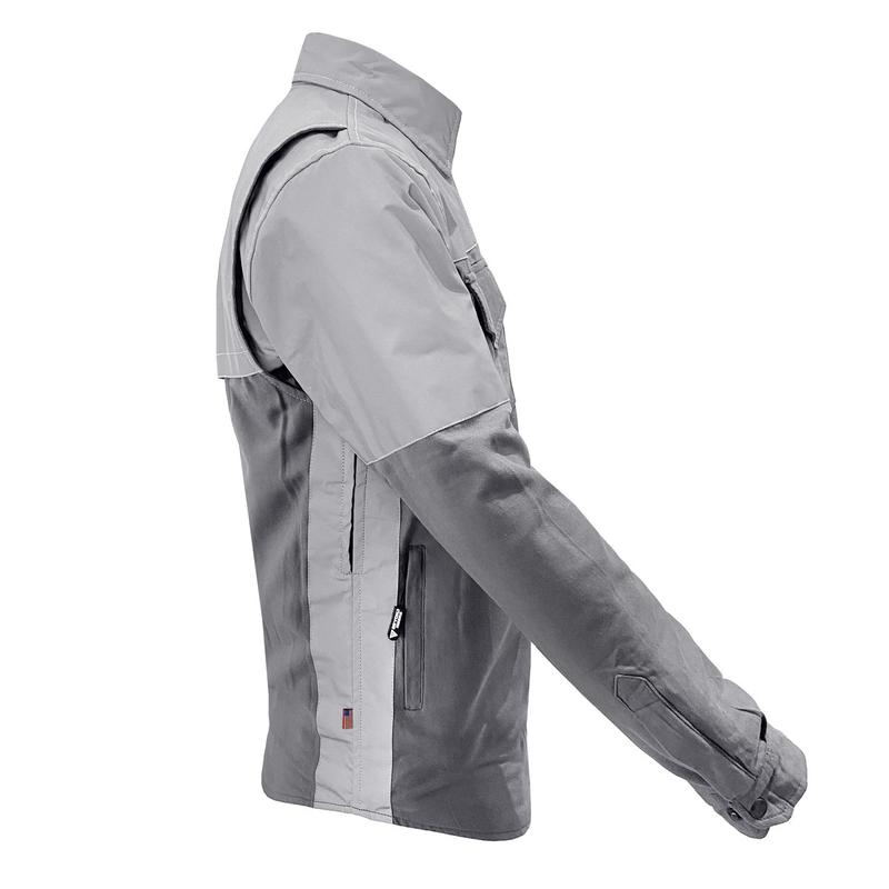 Flannel Reflective Shirt "Twilight Titanium" - Gray with Pads