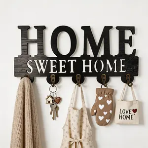 Multi-Functional Wall Hooks and Wooden Storage Racks, Ideal for Entryways and Hallways, Perfect Gift for Holidays and Special Occasions