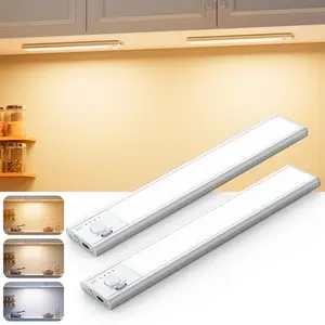 Under Cabinet Lighting,  Rechargeable Motion Sensor Light Indoor, Dimmable Magnetic Closet Lights, Wireless Under Counter Lights for Kitchen, Stairs
