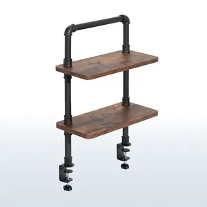 Clamp-on Industrial Pipe Shelves