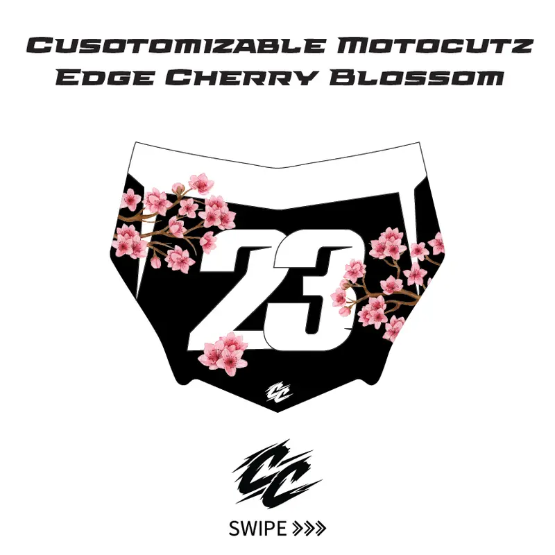 Customizable Motocutz Style Edge Cherry Blossom Decal