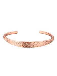 Adjustable Copper Bracelet, Hammered Texture, Low Sensitivity, Solid Copper Design, Unisex Jewelry, Perfect Gift Idea