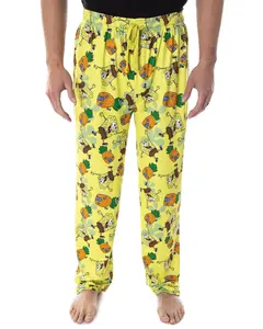 SpongeBob SquarePants Men's Pineapple House Adult Loungewear Sleep Pajama Pants