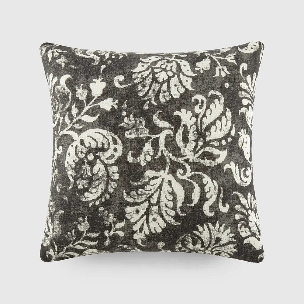 Distressed Floral Throw Pillow Cover & Insert