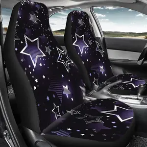 Star Pattern Car Seat Cover, Durable Polyester Car Seat Protector, Universal Car Interior Accessories for Front & Rear Seats, Suitable for Vehicles Including Cars, Suvs, Sedans, Car Seat Decorative