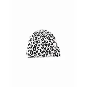 Unisex Leopard Print Jacquard Brimless Beanie, Thick Warm Knitted Hat for Autumn Winter, Sports & Outdoor Hip-hop Casual Bag Accessory Headwear