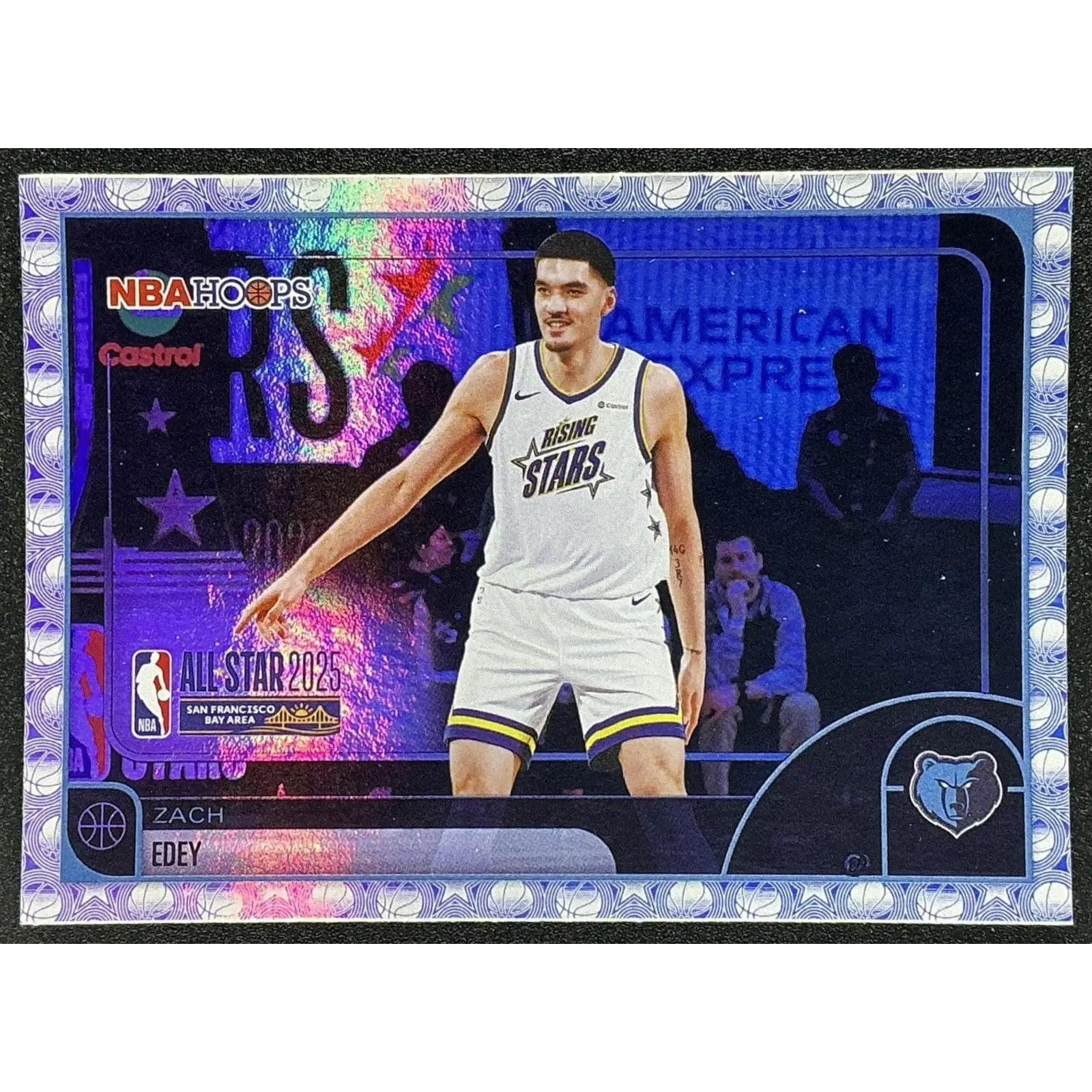 ZACH EDEY 2025-26 TOPPS HOOPS #296 RAINBOW FOIL ALL-STAR GRIZZLIES