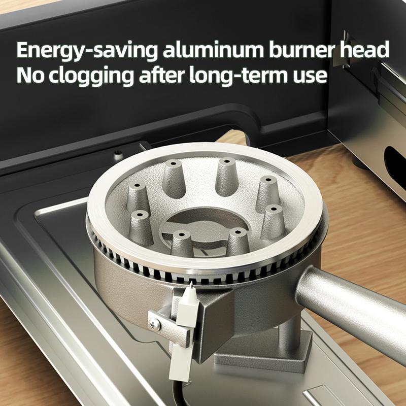 AORAN Portable Butane Camping Stove with Case and Frying Pan, Windproof Design for Outdoor Cooking & Tailgating Precise Heat Control Compact & Durable