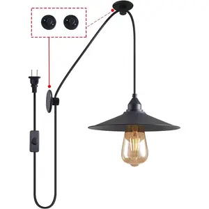 Hanging Lamp with Plug in Cord Outdoor Lamps for Patio  Pendant Light with Plug Outdoor Lamps for Patio  Hanging Pendant Light with Plug in Cord MA6006