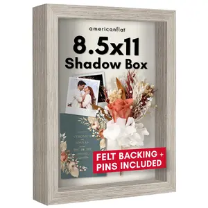 Shadow Box Keepsake Frame with Linen Back | Silhouette Collection