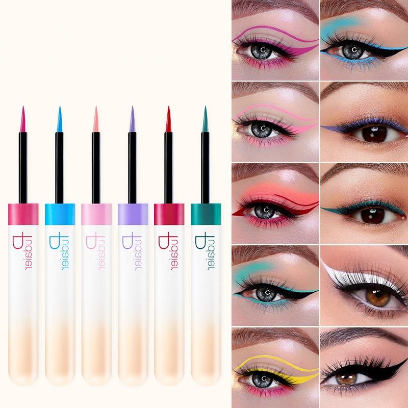 Colored liquid Eyeliner Waterproof Quick-Drying Ultra-fFine 12-color Eyeliner