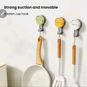 Hooks for Home Bathroom and Kitchen Strong Suction Movable Suction Cup Hook for Kitchen Utensils and Bathroom Accessories