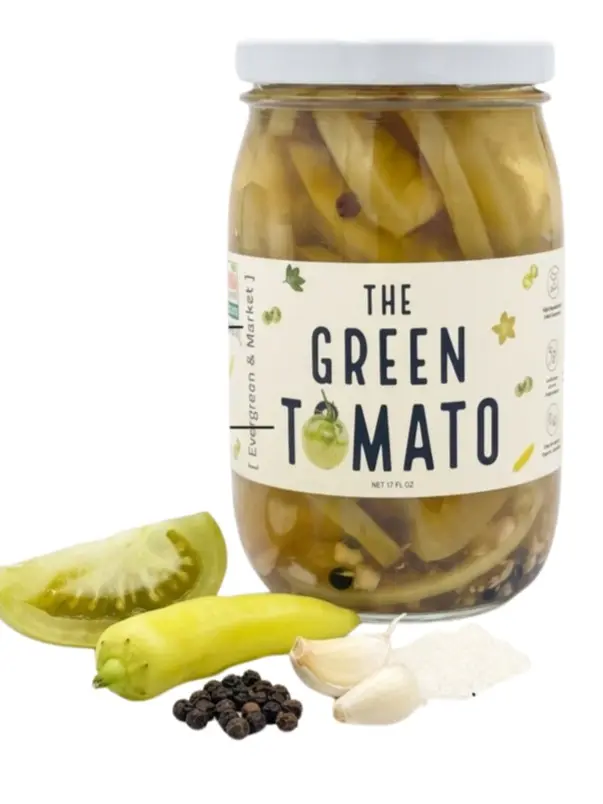 The Pickled Green Tomatoes - Zesty Southern Pickles Food Snacks