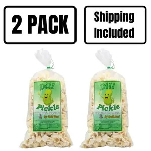 Dill Pickle Popcorn | Pack of 2 | 2 oz | Non-GMO | Shipping Included | Gold Dust Kettle Corn