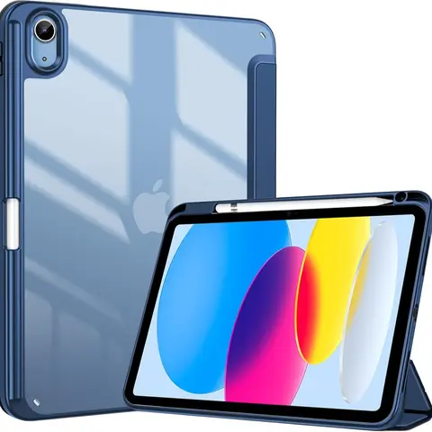 Slim Stand Case for iPad A16 11th Gen & iPad 10th Gen 10.9", Soft Tpu Material, Supports Touch ID, Durable Protection, Protective Tablet Cover, Tablet Casing, iPad Accessories (Case Only)
