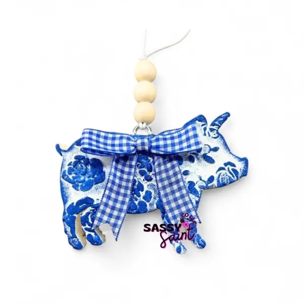 Blue Toile Collection Freshie - Effective Air Freshener with Aroma Therapy for a Refreshing  Smell-Vintage-Granny Chic-SASSY SAINT Car Interior Accessories