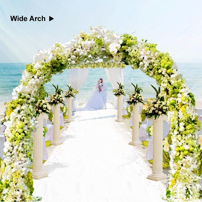 2 Sizes Metal Garden Arch Metal Garden Pavilion Arch - Assemble Freely for Climbing Plant Wedding Decoration - Wide Arbor