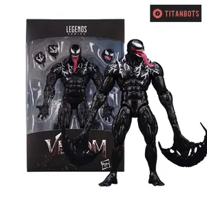 Movable Alien Symbiote Action Figure Statue Model - Collectible Toy Gift - Face Change Feature - 10 inches