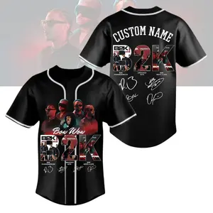 Custom B2K Bow Wow Boys4Life 2026 Tour Baseball Jersey, B2K Concert Shirt, Retro R&B Concert Tee, Pretty Ricky Concert, Music Fan