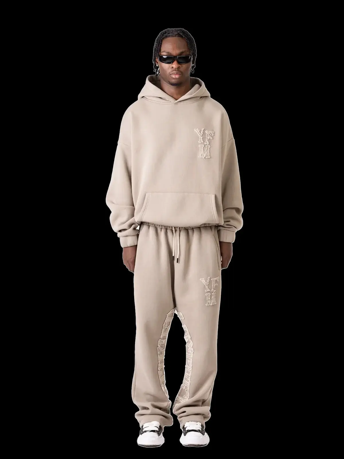 Unisex Couples Matching Hoodie Set: Oversized Pullover Joggers