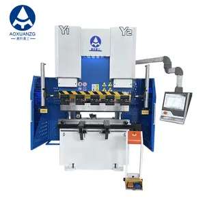Best-selling 40T/1200mm blue and white bending machine is equipped with the DA53T system