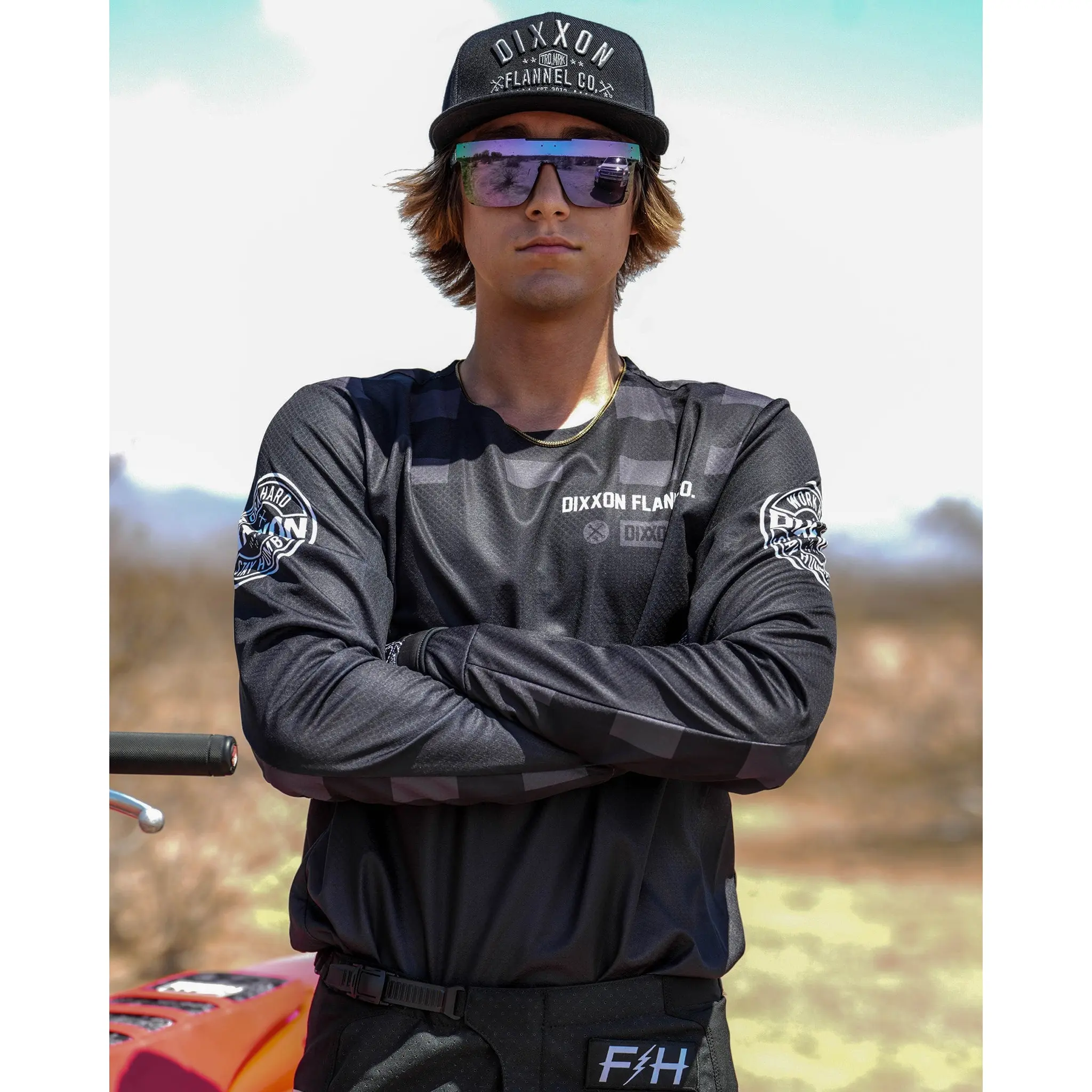 Icon Offroad / MX Jersey - Black & Gray