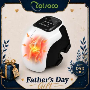 【FathersDayGift】Cotsoco Knee Massager, Adjustable Cordless Smart for Pain Relief with Heat and Red Light Therapy, 2026 Updated Edition, Relax Tight Muscles, Ideal Gift for Men & Women