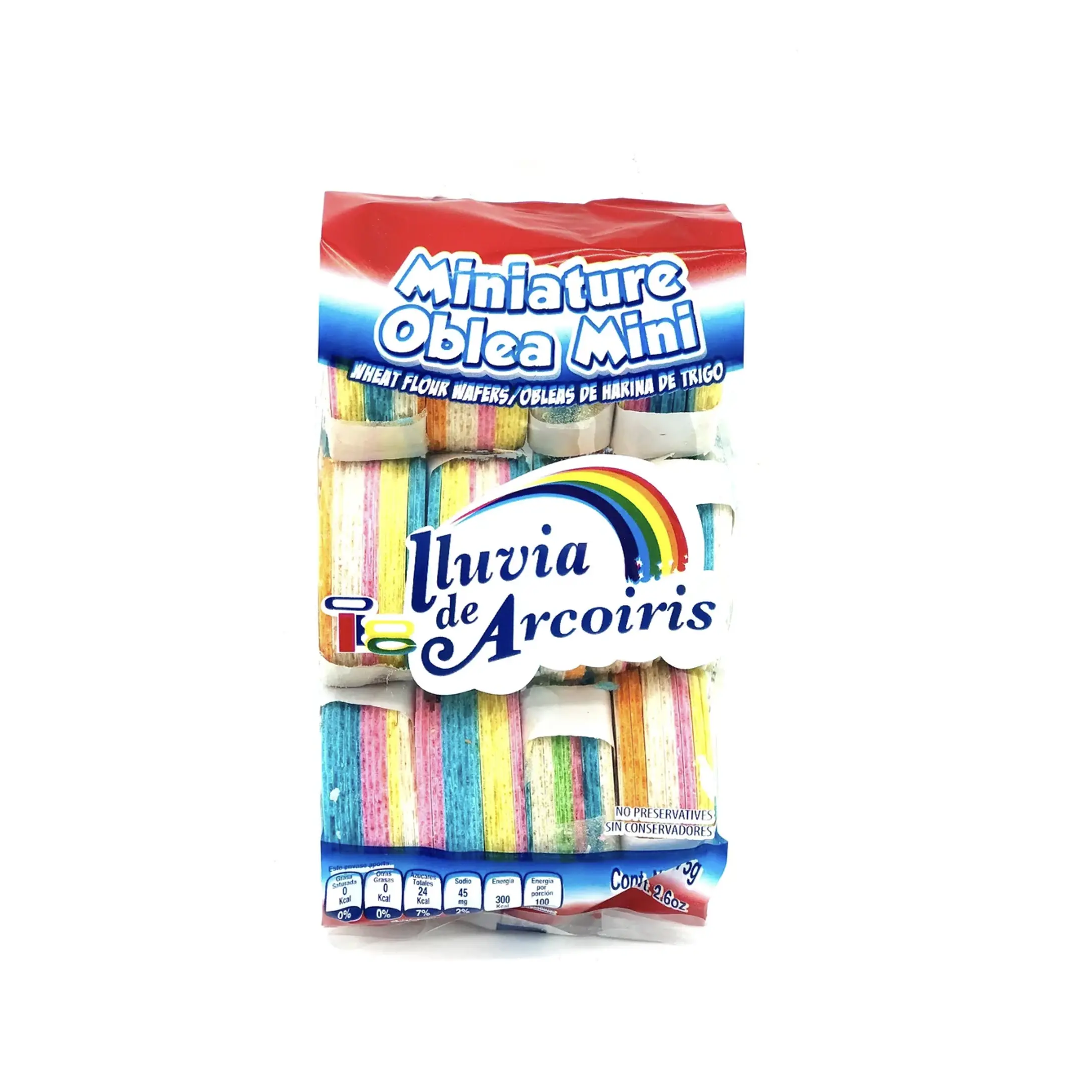 Lluvia de Arcoiris Miniature Oblea Mini 2.6oz