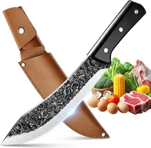 Kitchen Chef Knife Butcher Knife Boning Knife Cooking Knife High Carbon Steel Chef Knife for Kitchen, BBQ & Outdoor Cooking