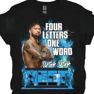 Jey Uso Main Event YEET Shirt, Sport Graphic Tees for Boys, Unisex Top, Vintage Y2K Aesthetic Top Menswear