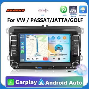 Bileeko 7 Inch 2din Car Multimedia Host, Wireless Carplay Android Auto, Compatible with Volkswagen Golf/passat/caddy, Enhanced Car Entertainment