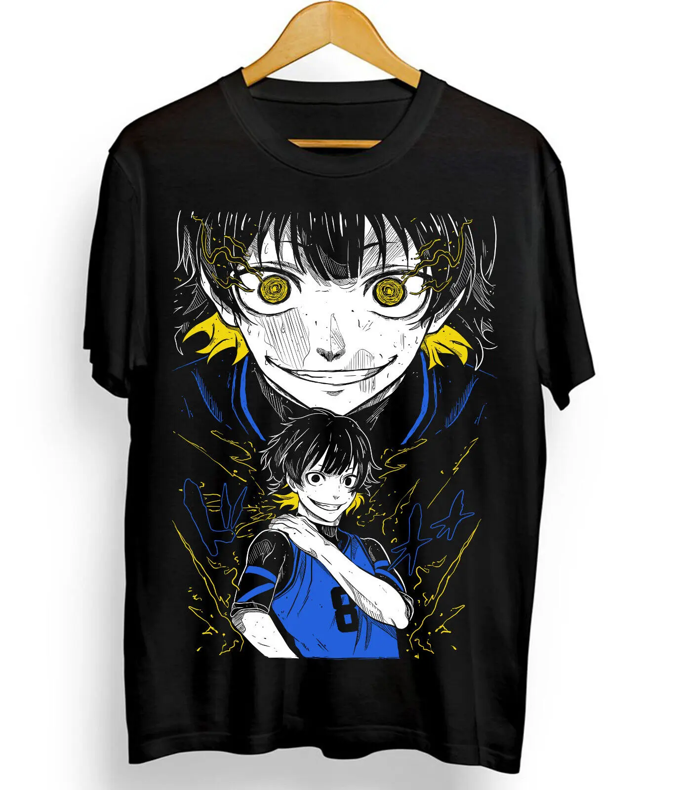 Blue lock TshirtMeguru Bachira Shirt KunigamiRin ItoshiNagiAnime Tshirt Menswear Top