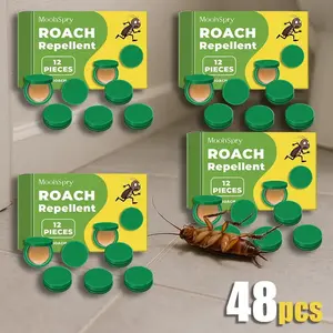 MoonSpry Roach Repellent, Domestic Dormitory Kitchen Powerful Cleaning Cockroach Exterminator Cockroach Gel Bait Pest Control Kit Rodent Repellent Pouches for Indoor & Outdoor Multi-Surface Microfiber Floor Mop indoor infestation, Cockroach Repellent Cock