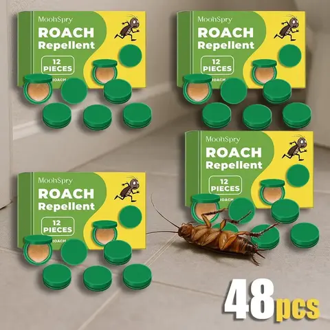 MoonSpry Pest Control Kit - Household Items Including Cockroach Gel Bait, Powerful Exterminator, Rodent Repellent Pouches, Microfiber Floor Mop for Kitchen Household Products, Indoors/Outdoors Multi-Surface Use
